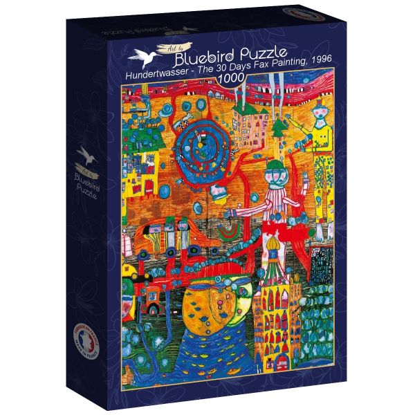 Trzydzieści dni malowania, Hundertwasser, 1996 (1000el.) - Sklep Art Puzzle